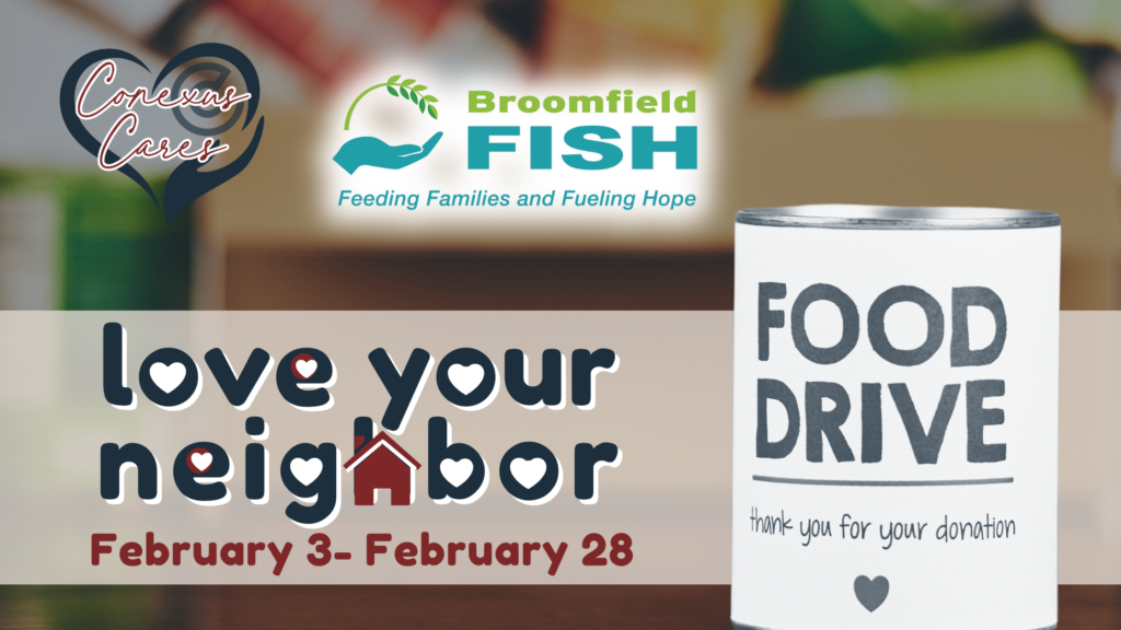 Love Your Neighbor Food Drive Post