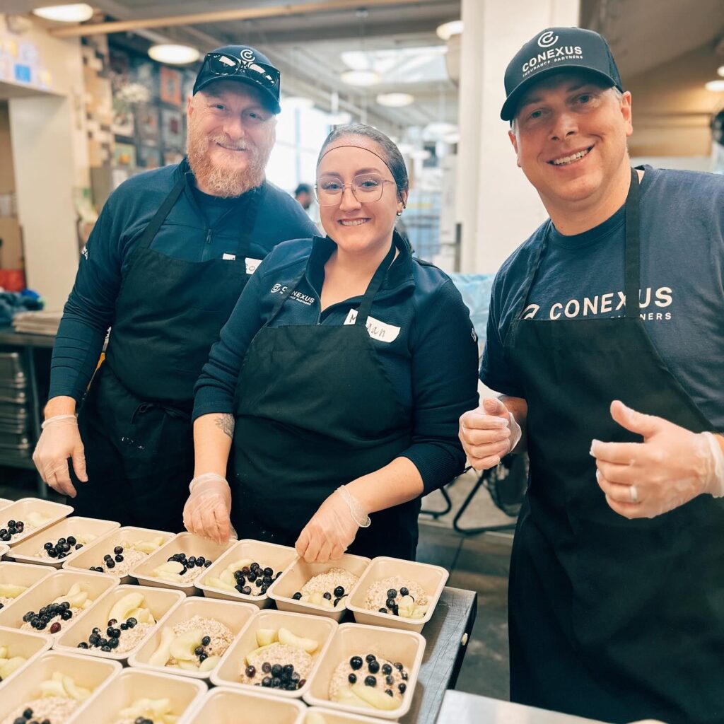 Project Angel Heart Conexus Cares kitchen help